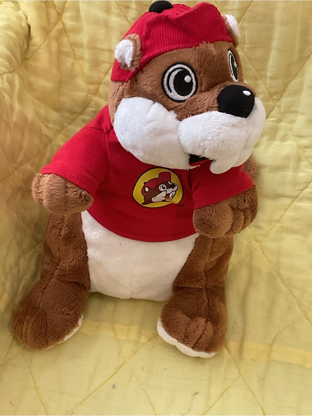 Buc-ee Bucky the Beaver Plush Toy in Red T-shirt 12” Washable
